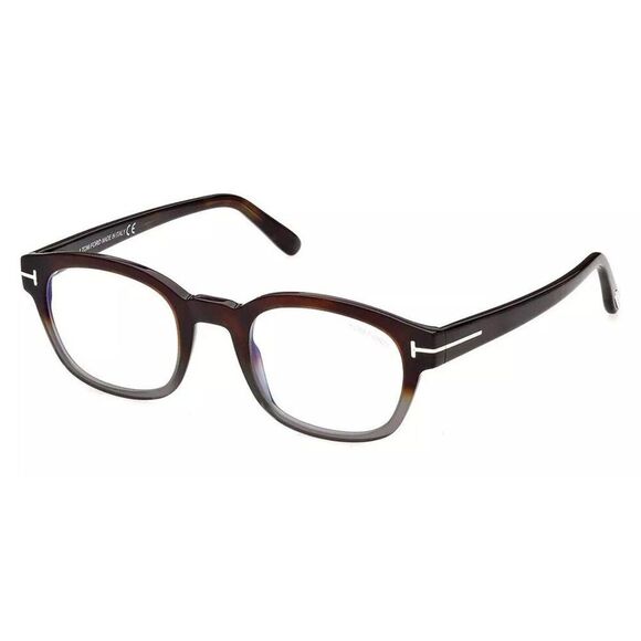 New Authentic Tom Ford FT5808-B-055-49 Square Eyeglasses - Picture 1 of 5